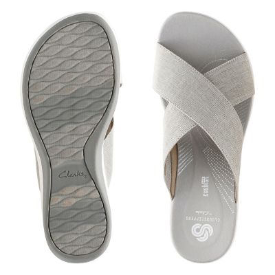 clarks arla elin cloudstepper slide sandals