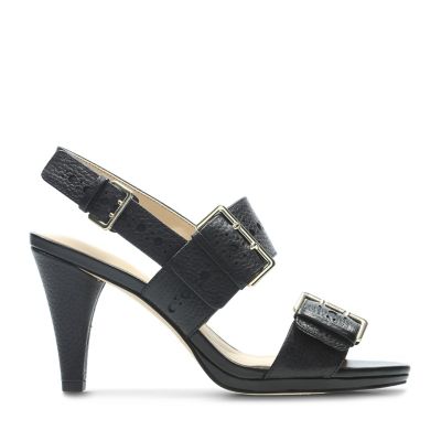 clarks strappy heels