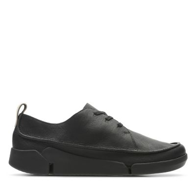 clarks womens black trainers