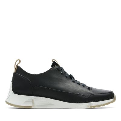 navy leather ladies trainers