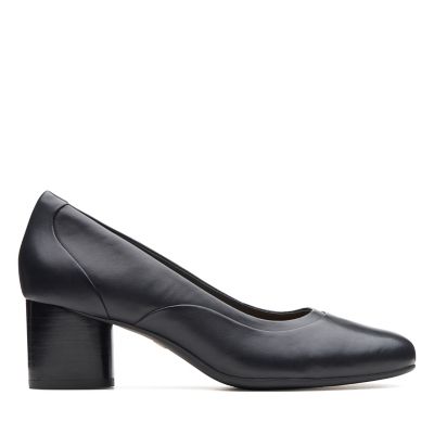 clarks block heel