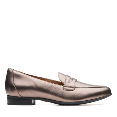 clarks metallic shoes