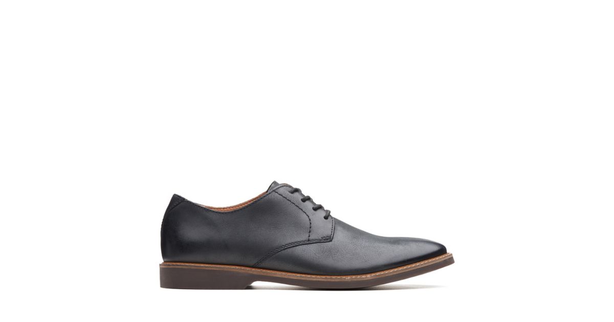 Atticus Lace Black Leather - Mens Dress Casual Shoes - Clarks® Shoes ...