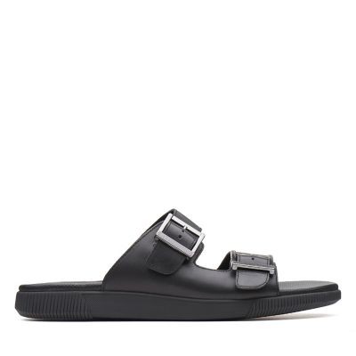 clarks leather flip flops