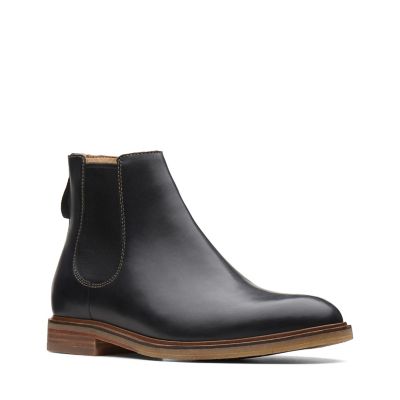 black chelsea boots clarks