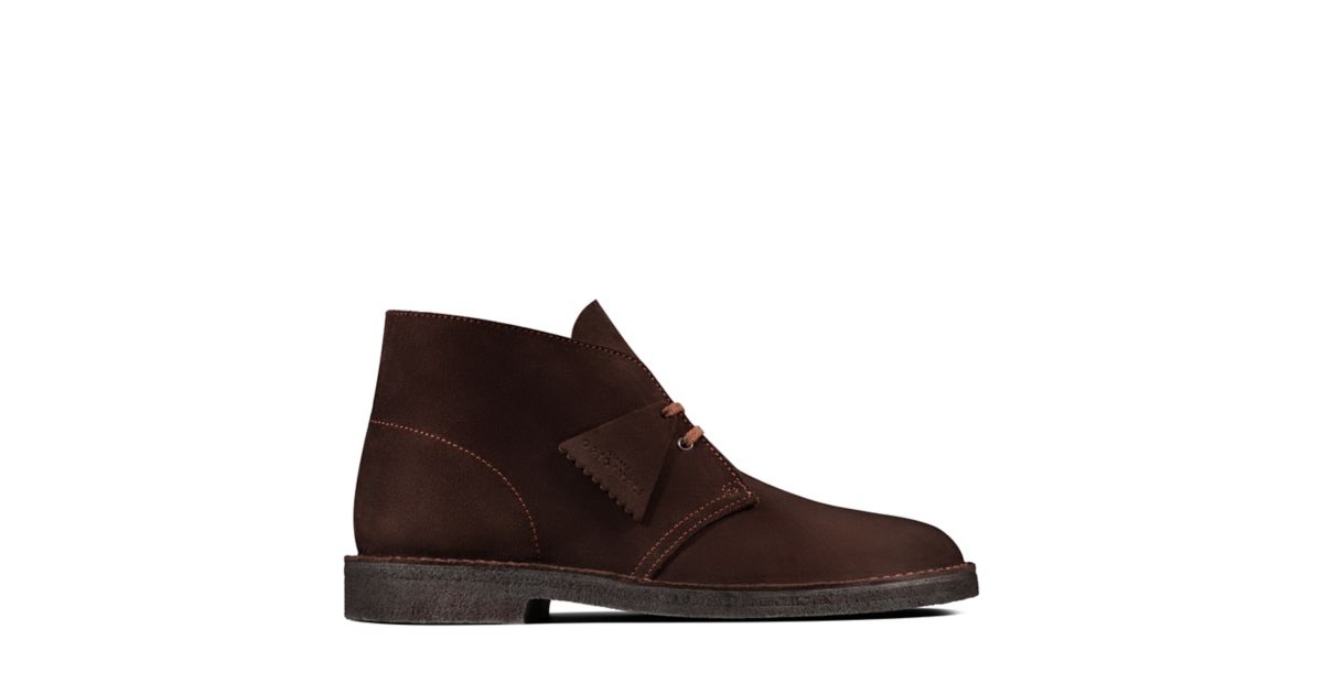 clarks desert boots dark brown
