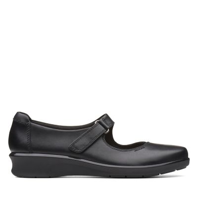 Hope Henley Black Leather - Womens Shoes- Clarks® Shoes Official Site ...