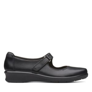 clarks black sandals ladies