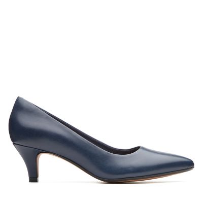 clarks navy blue pumps