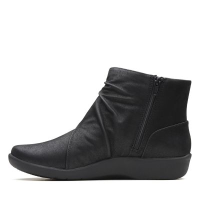 clarks womens sillian tana bootie flat heel