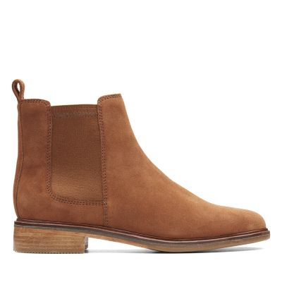 clarks suede booties