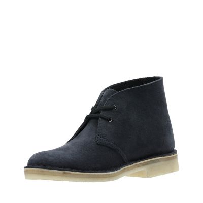 clarks desert boot ink suede