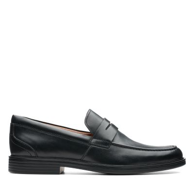 clarks brown leather loafers