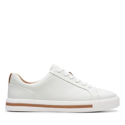 clarks womens white trainers