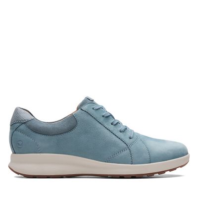 clarks leather trainers womens
