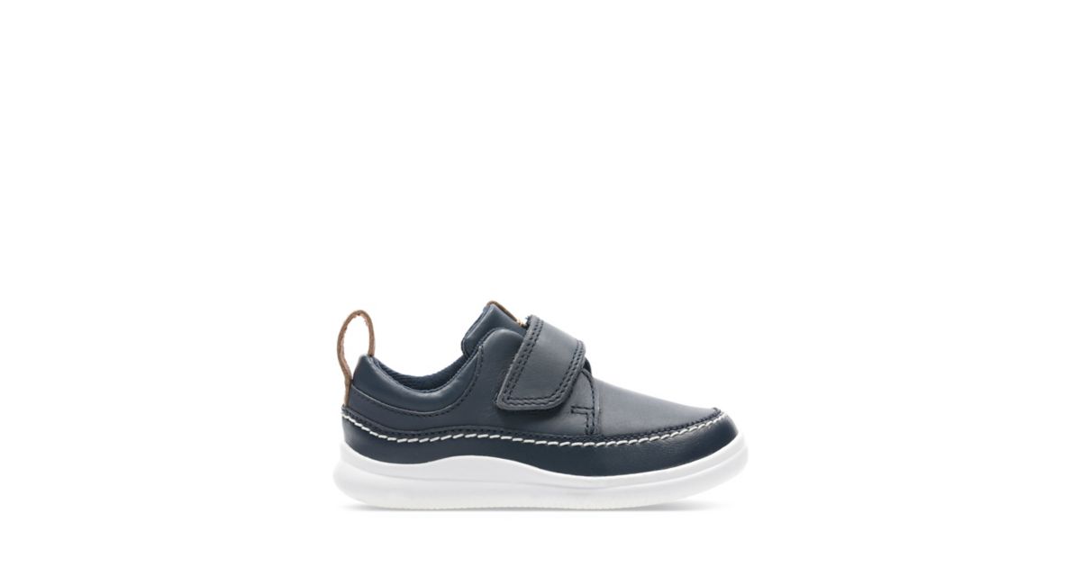Crest Ember T Navy Leather - Kids Shoes - Clarks® Shoes Official Site ...