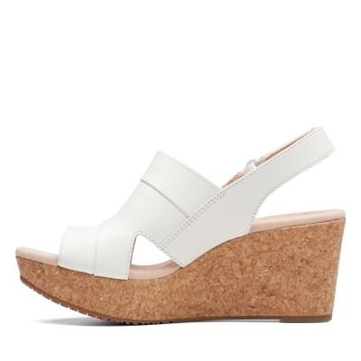 clarks collection women's annadel ivory wedge sandals