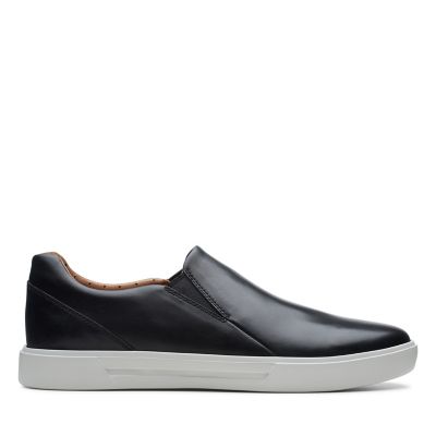 mens leather slip on shoes casual