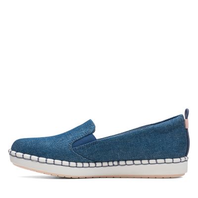 clarks denim shoes