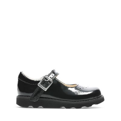 Crown Jump T Black Patent- Girls Shoes 