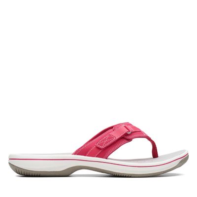 clarks adjustable flip flops