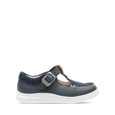 clarks cloud rosa navy