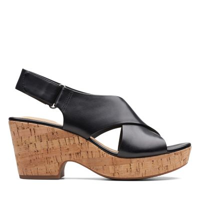 clarks women's sandals with heels