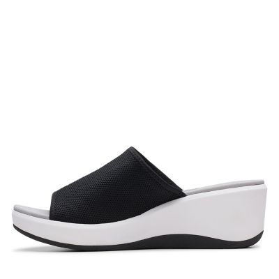 clarks women's cloudsteppers step cali bay slide sandals