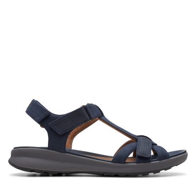 clarks ladies navy sandals