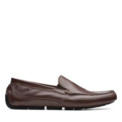 clarks dark brown shoes