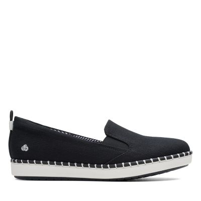 clarks cloudsteppers black