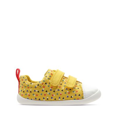 clarks yellow baby shoes