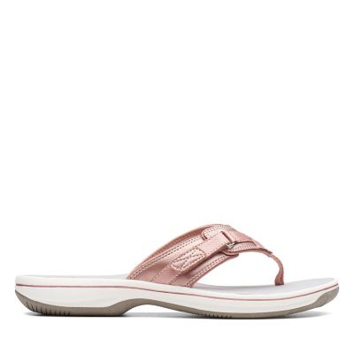 clarks brinkley sea sandals silver