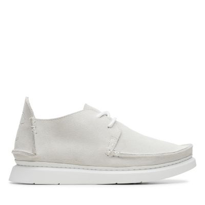 white suede clarks