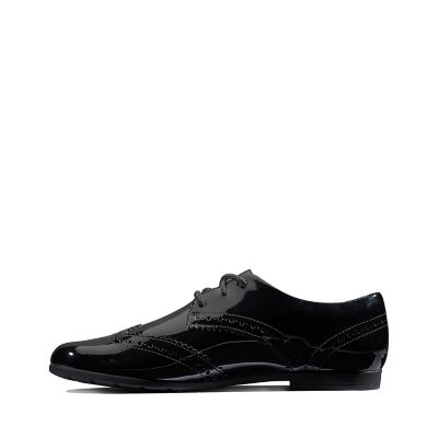 scala lace youth black patent