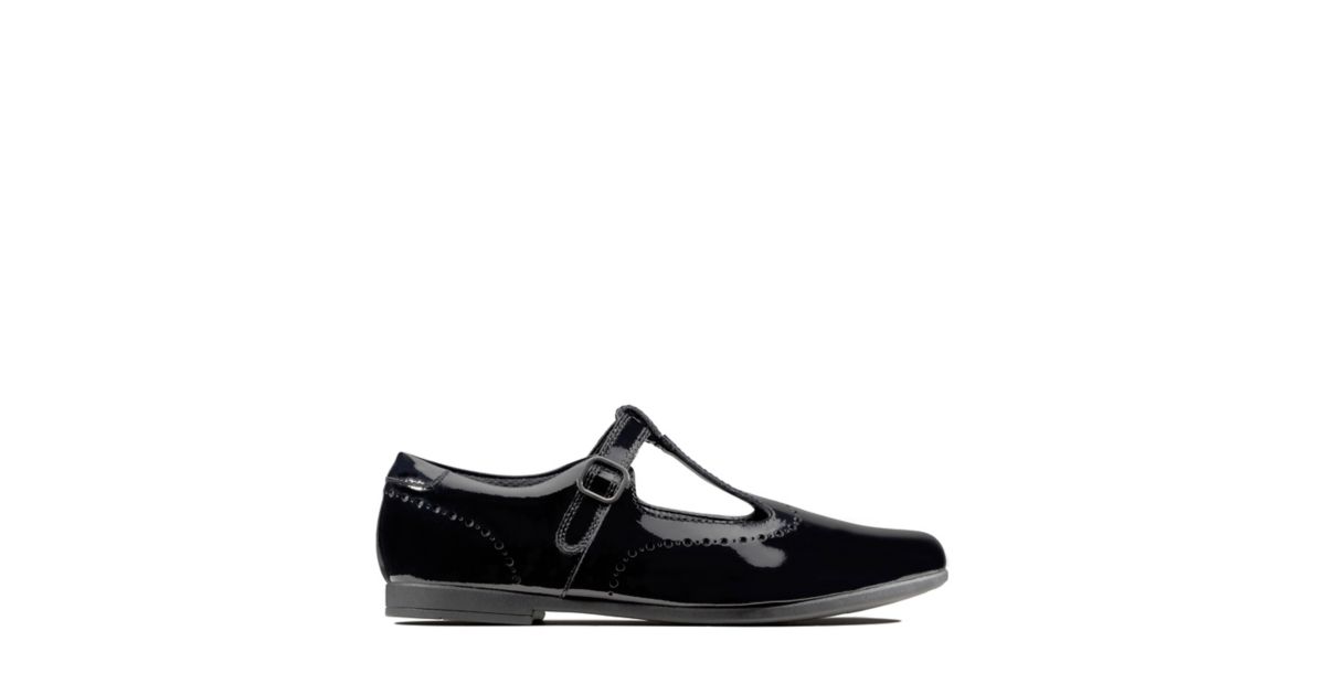 scala lace youth black patent