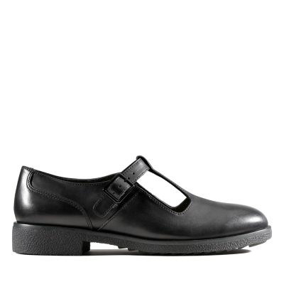 clarks ladies black trainers