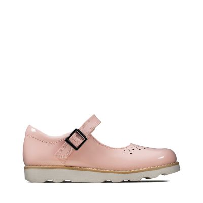 clarks pink patent shoes