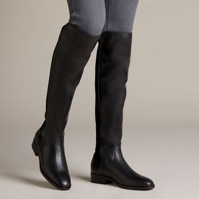 clarks thigh high boots