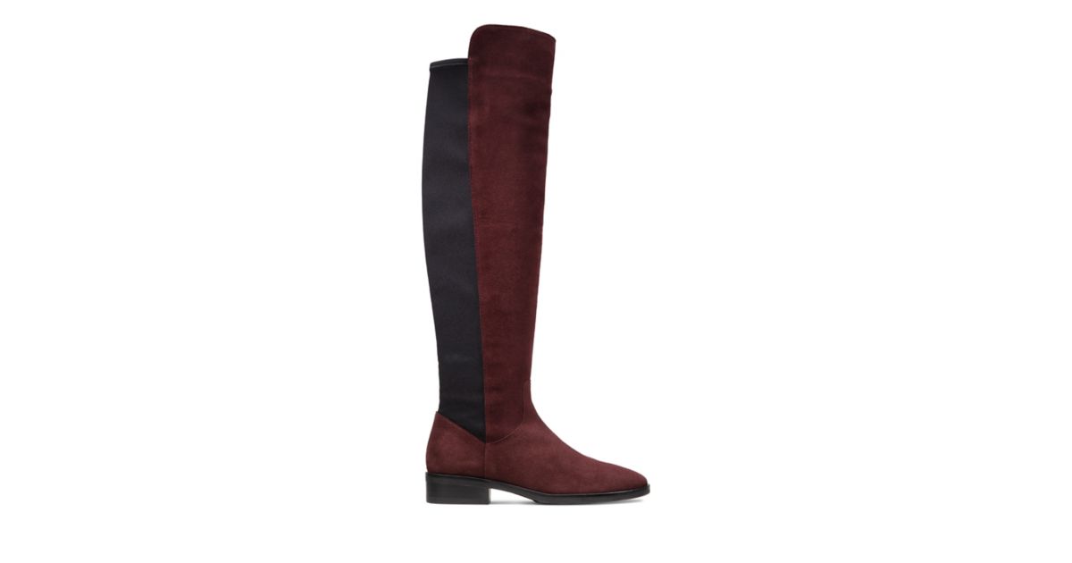 Pure Caddy Burgundy Suede | Clarks