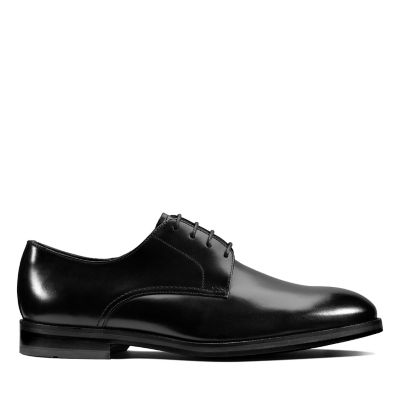 Oliver Lace Black Leather - Mens Shoes 