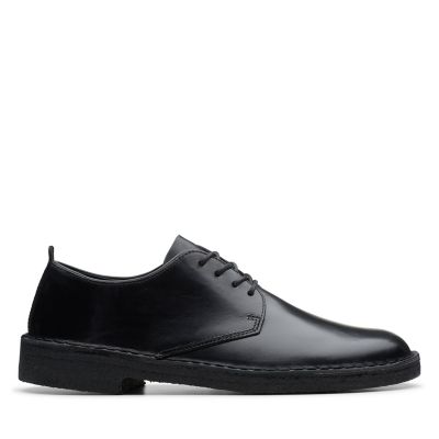 clarks originals desert london shoes in black