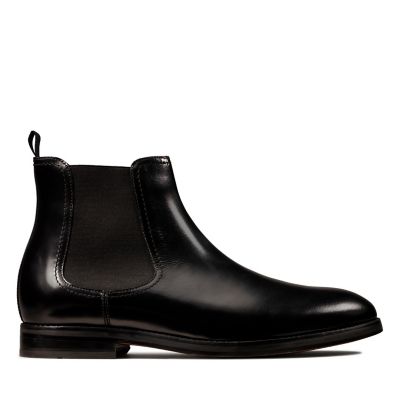 black chelsea boots clarks