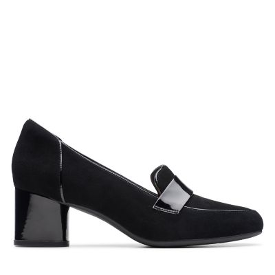 clarks ashton black suede