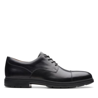 clarks black leather shoes