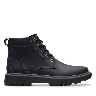 clarks leather lace up boots