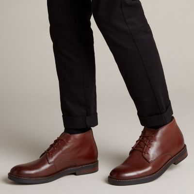 clarks desert boot mahogany