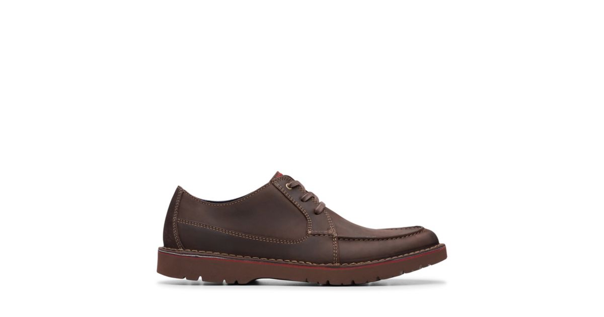 clarks forge vibe dark brown leather