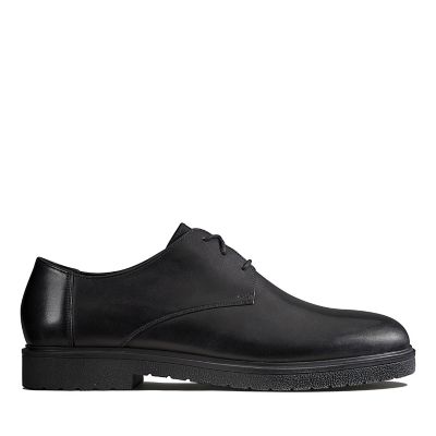 plain black leather shoes