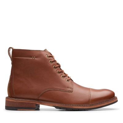 clarks tan leather boots